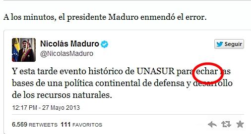 LA ORTOGRAFÍA DE NICOLÁS MADURO DE VENEZUELA