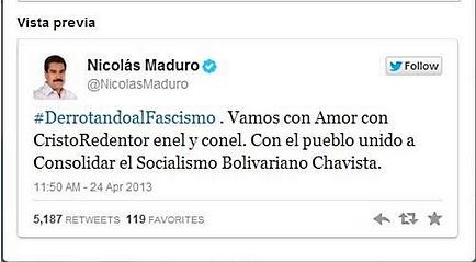 LA ORTOGRAFÍA DE NICOLÁS MADURO DE VENEZUELA