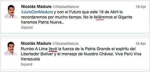 LA ORTOGRAFÍA DE NICOLÁS MADURO DE VENEZUELA