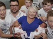 Tener tres veces mellizos