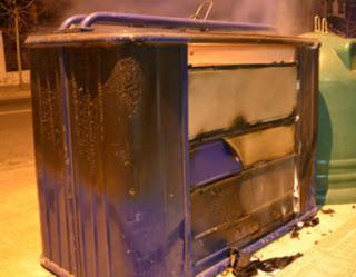 La Policía identifica a los autores de la quema de contenedores en Almadén