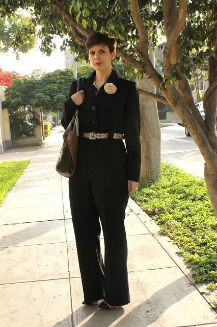 Mis looks - Sastre negro y sus accesorios