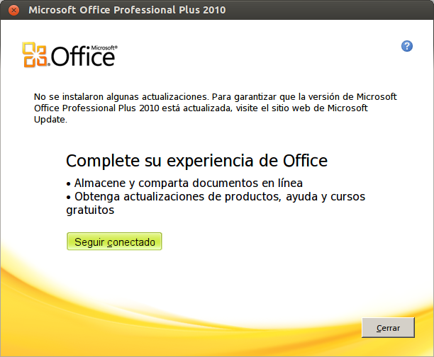 Instalar Microsoft Office 2010 en Ubuntu 13.04