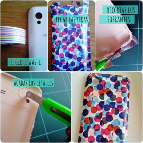 Decorando el móvil con washi tape
