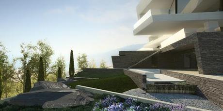 A-cero presenta una propuesta de paisajismo para la vivienda diseñada en Líbano