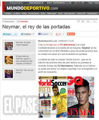 Neymar, de rey de las patadas, a rey de las portadas