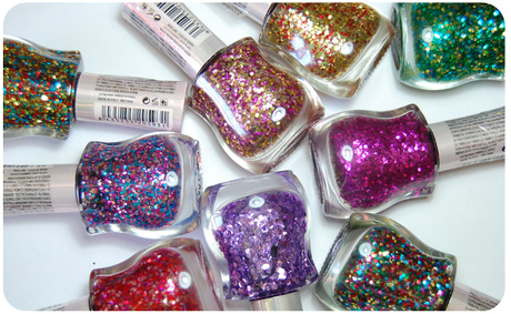 Review: Mis esmaltes de glitter low cost. Review: Mis esmaltes de glitter low cost.
