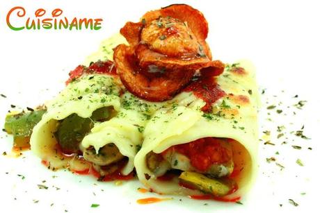 canelones, receta de canelones, canelones rellenos, sobrasada, mozzarella, canelones con queso, recetas originales, recetas caseras, recetas de cocina, recetas fáciles