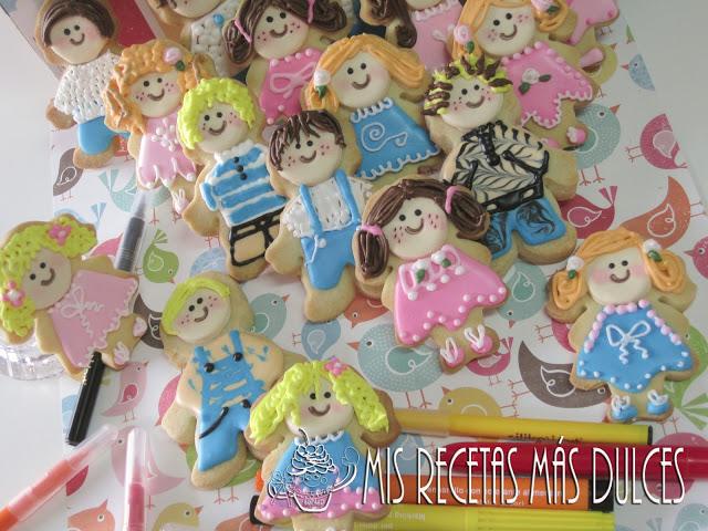 GALLETAS DECORADAS MUÑEQUITAS Y ¡¡¡¡¡FELICIDADES AÍDA!!!!