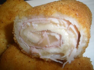 Flamenquines de jamón y queso con pan de molde