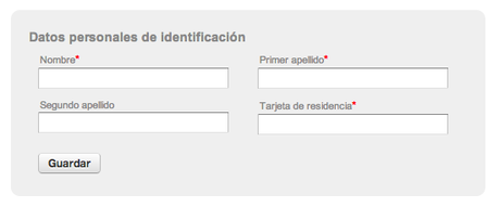 Primero los datos personales. Primero los datos personales.