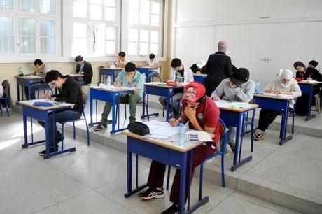 los examenes de Bachillerato en Marruecos