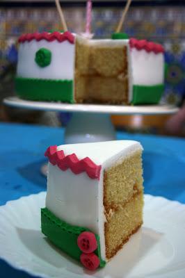 Tarta fondant de cumpleaños
