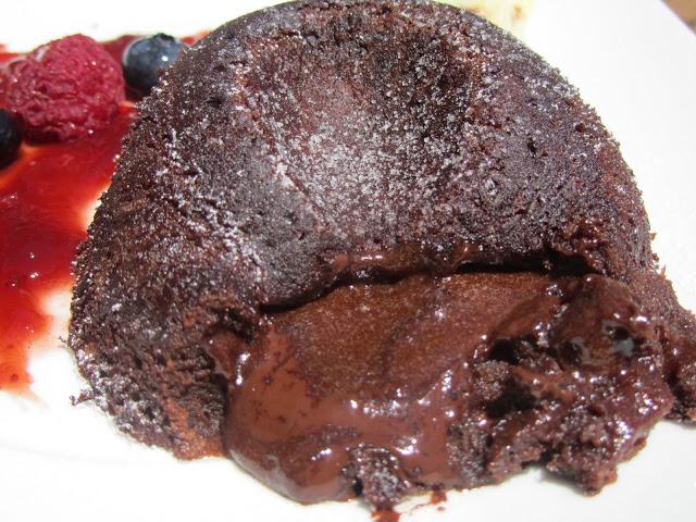 Coulant a los 4 chocolates (Volcanes de chocolate)