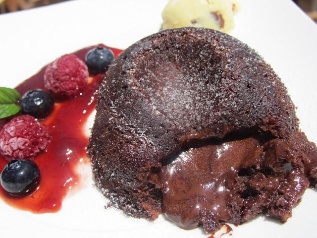 Coulant a los 4 chocolates (Volcanes de chocolate)