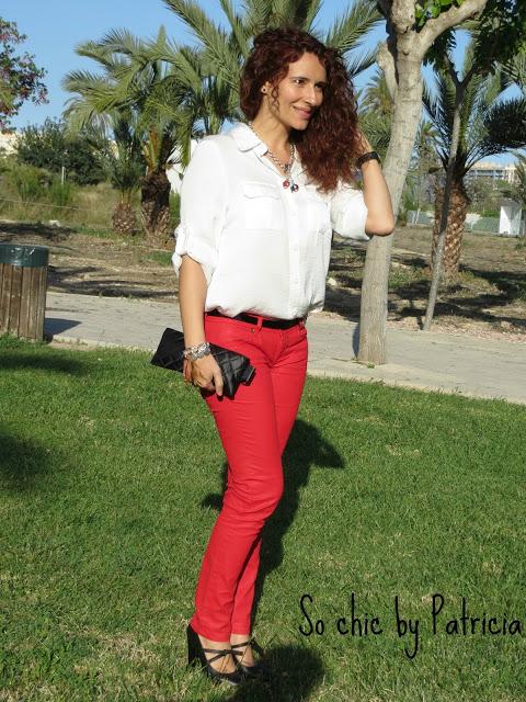 Red trousers