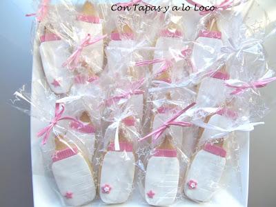 Galletas de biberones rosa