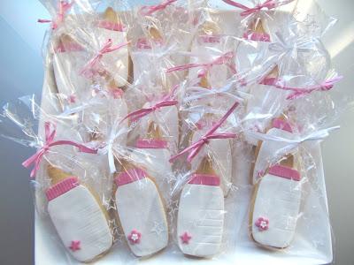 Galletas de biberones rosa