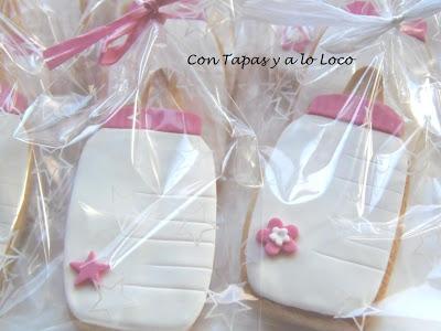 Galletas de biberones rosa
