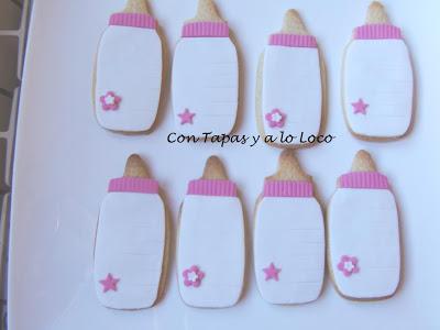 Galletas de biberones rosa