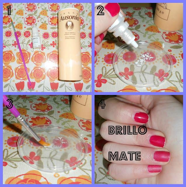 Esmalte mate casero