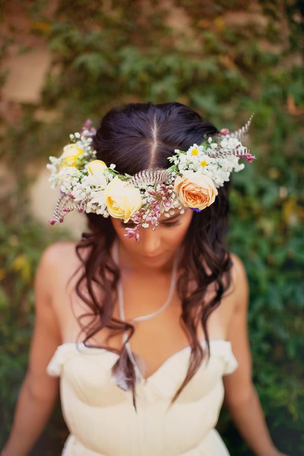 Una novia Hippy Chic