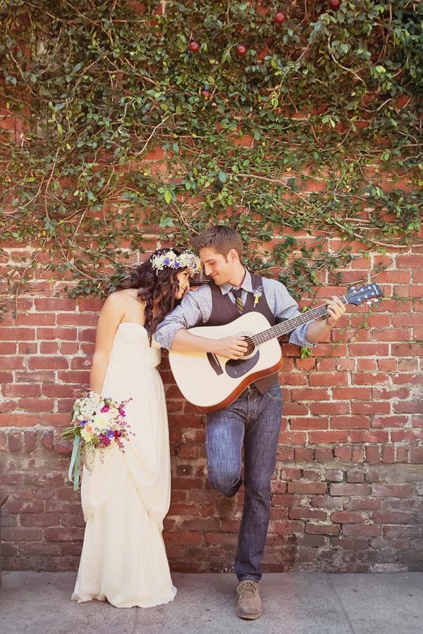 Una novia Hippy Chic