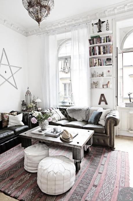 Un piso muy Boho y delicado, Amelia y Andreas House.