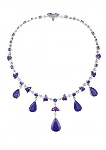 Chopard Necklace An exquisite tanzanite and gem-set necklace 