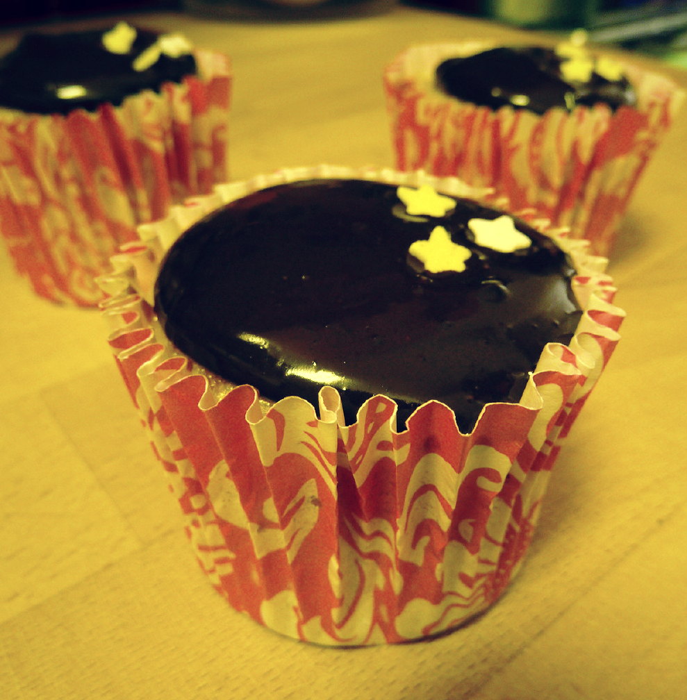 ♥ Cupcakes con chocolate fondant