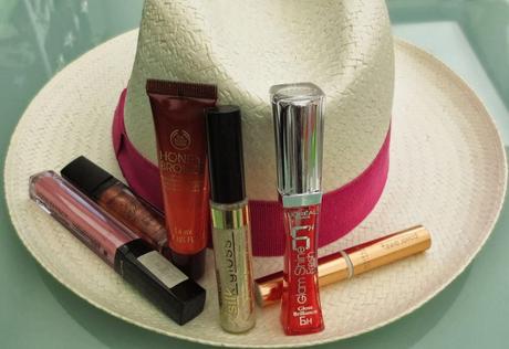 Todos los productos para analizar ¡Gloss-addiction! L’Oreal, MaxFactor, The Body Shop, Oriflame, Make Up City