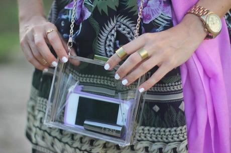 Clutch transparente blog de moda Mes Voyages à Paris