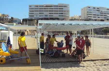 Arranca el programa de playas accesibles en el Ayuntamiento de La Vila Joiosa - Valencia playacc