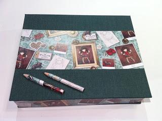 Caja plumier con lápices aplicados