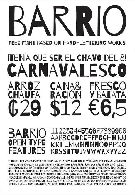 barrio font