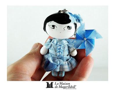 Mageritdoll Collection: Inspired by Laia Mauri. Art doll Brooch and Necklace