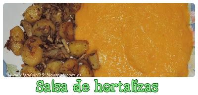 Receta: salsa de hortalizas (o de cebolla y zanahoria)