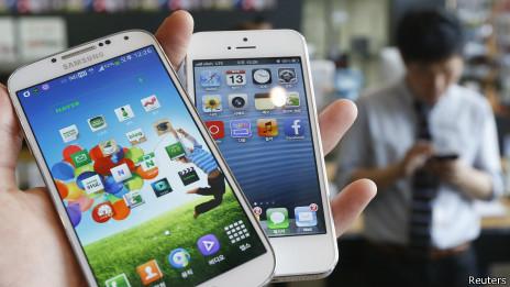 Samsung Galaxy s4 y iPhone 5