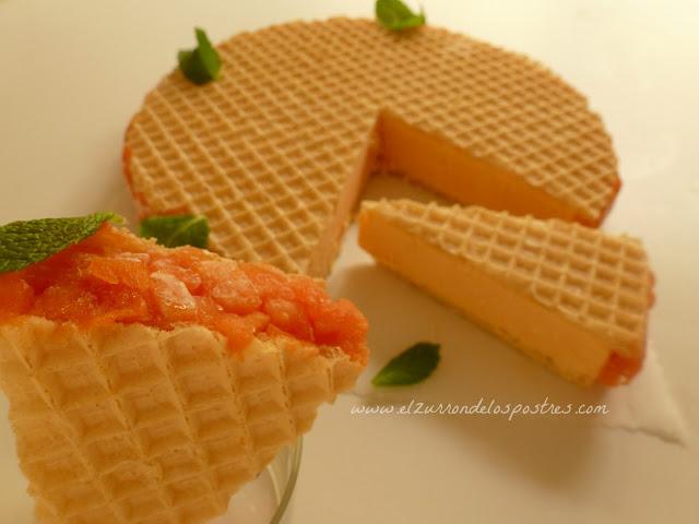 Helado Corte de Papaya y Naranja