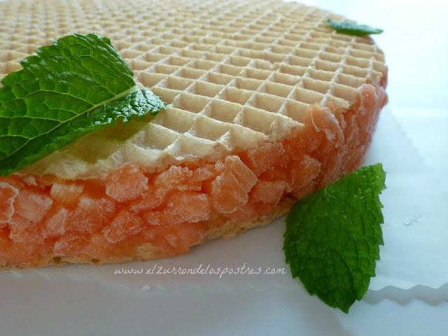 Helado Corte de Papaya y Naranja