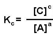 Expresando constante equilibrio manera analítica