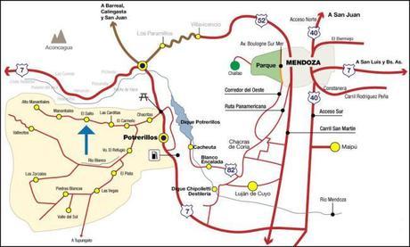 plano Potrerillos Mendoza