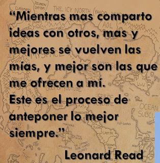 Intercambiar ideas no es perder los ideales, es una herramienta para que los mejores.