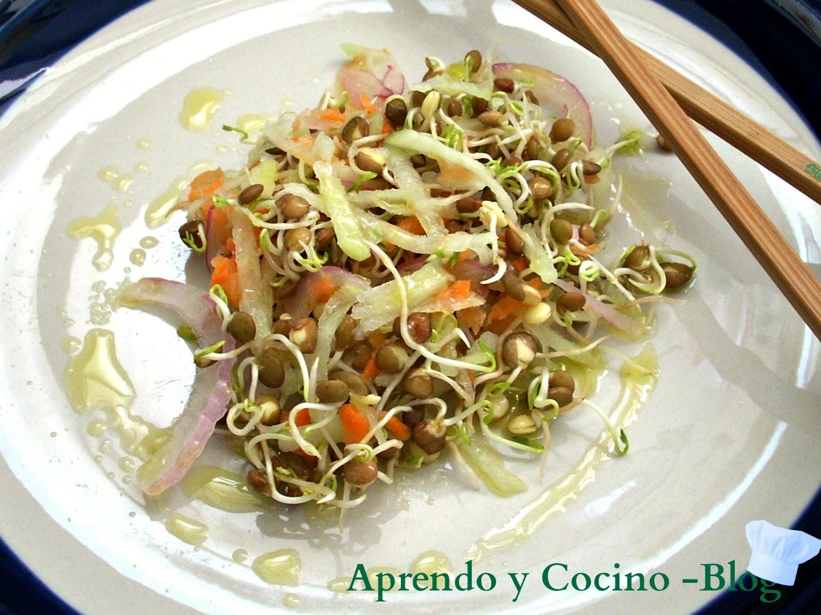 Ensalada Crujiente Colorina y Vegana