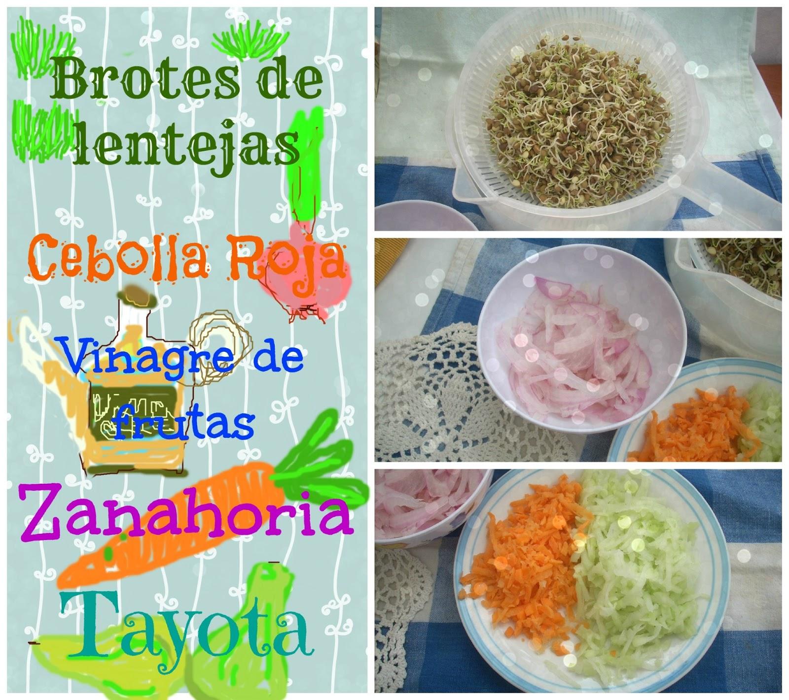 Ensalada Crujiente Colorina y Vegana