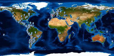 Mapa visitas, mundoporlibre.com, vuelta al mundo, round the world, La vuelta al mundo de Asun y Ricardo
