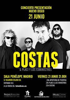 Miguel Costas presenta nuevo disco el 21 de junio en Madrid