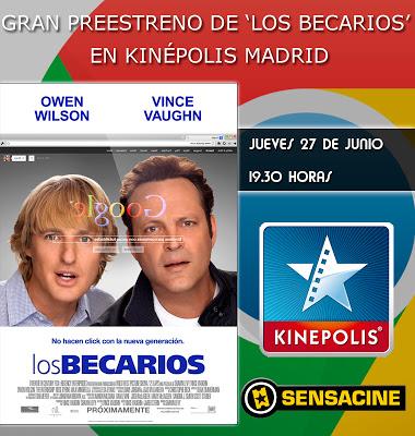 World Cinema 7 sortea 5 entradas dobles para el preestreno de 'Los becarios' en Madrid