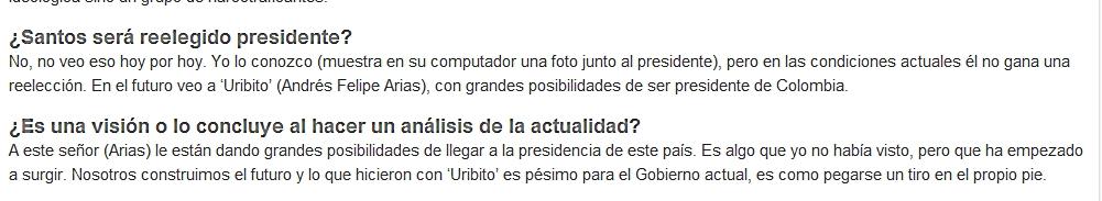 ANDRES FELIPE ARIAS SERA PRESIDENTE DE COLOMBIA