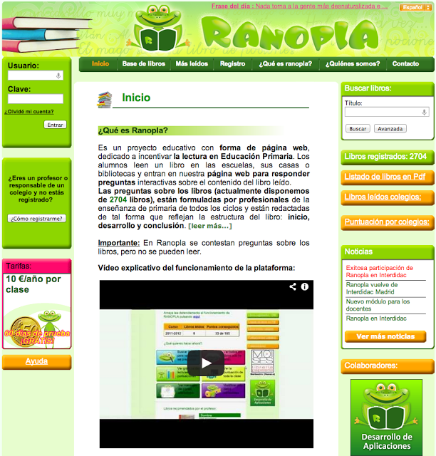 Ranopla: autoaprendizaje a través de la lectura
